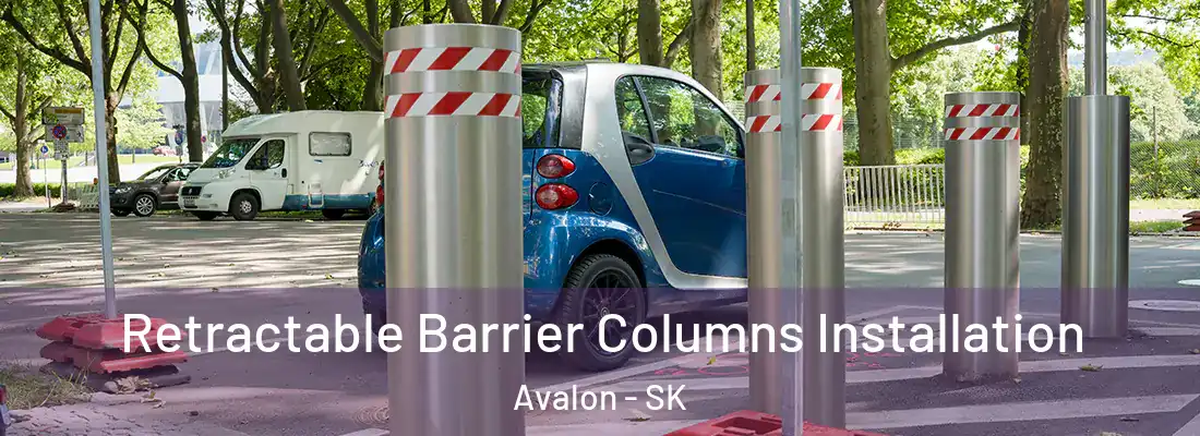  Retractable Barrier Columns Installation Avalon - SK
