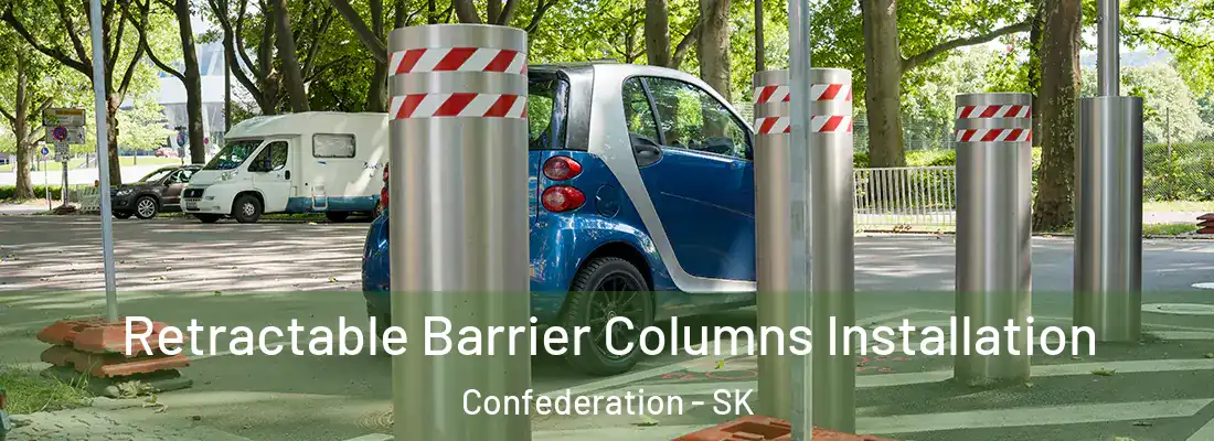  Retractable Barrier Columns Installation Confederation - SK